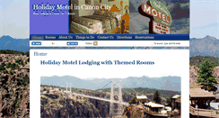 Desktop Screenshot of holidaymotelcanoncity.com