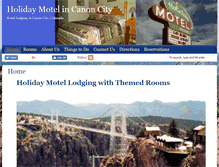 Tablet Screenshot of holidaymotelcanoncity.com